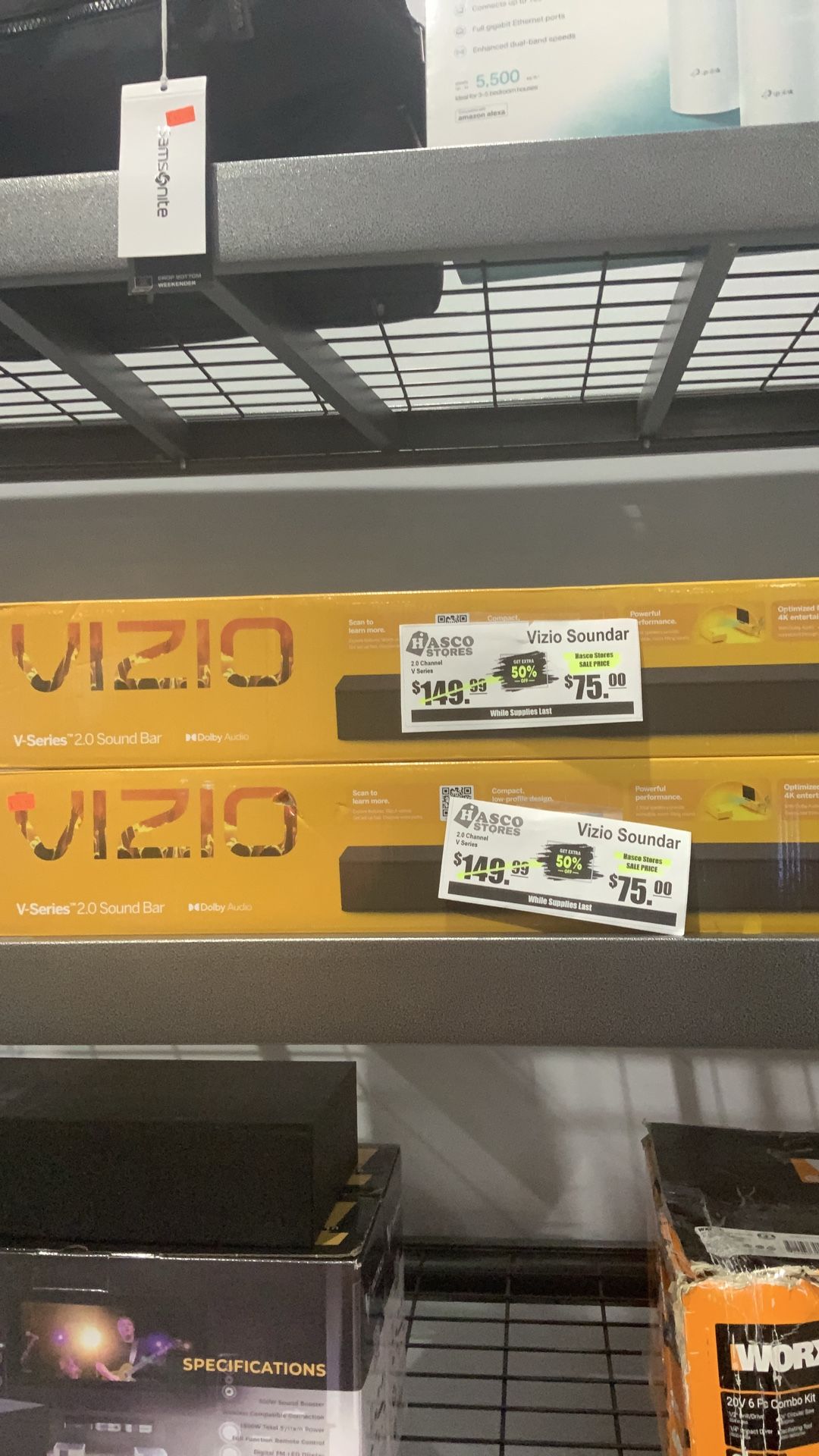 VIZIO soundbar $75.00