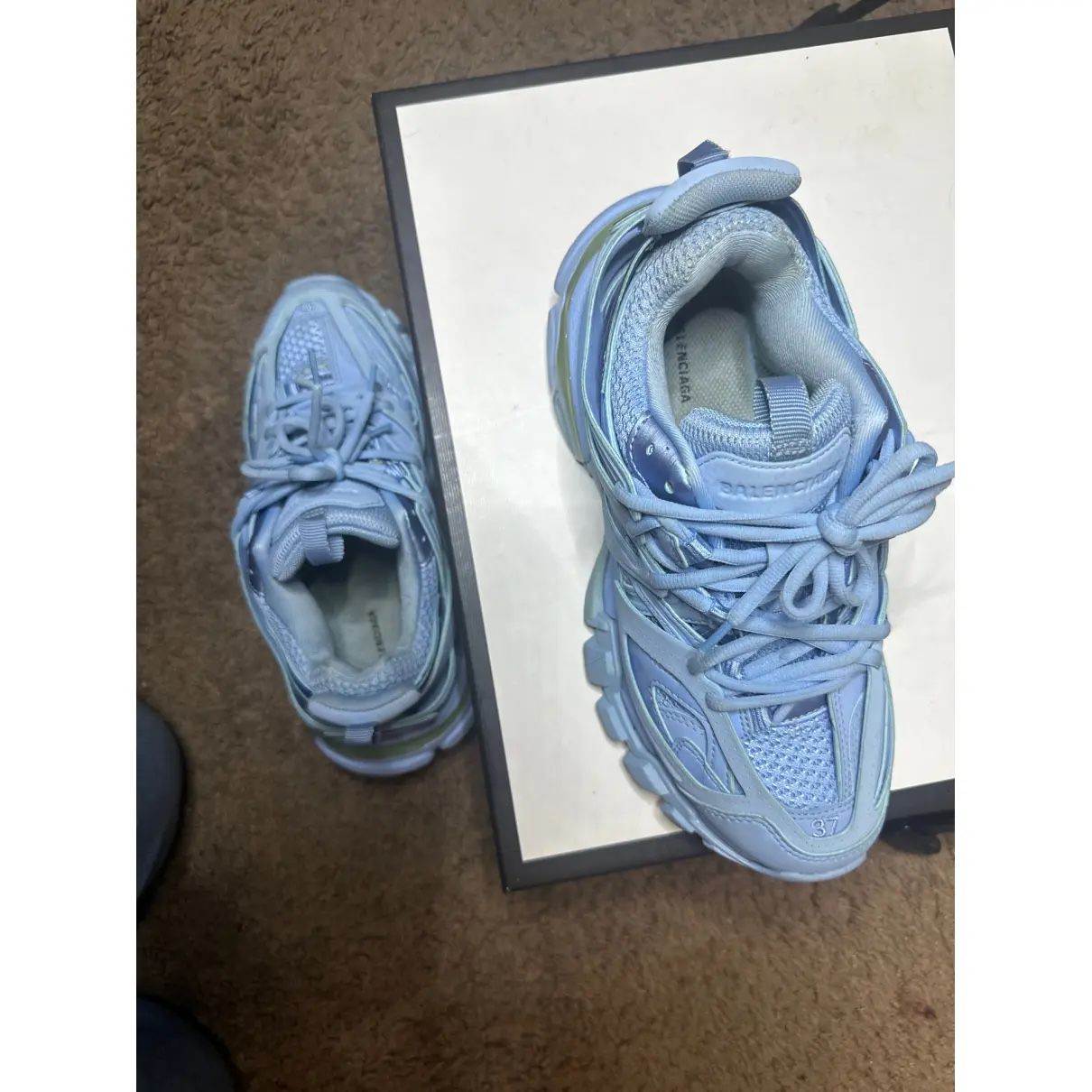 Light Blue Balenciaga Tracks