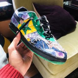 CUSTOM BAPE Patchwork Sneakers 
