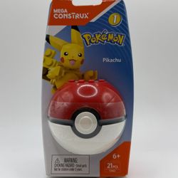 New Mega Construx Pokémon Pikachu 21 Piece Figure Set