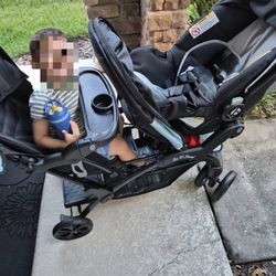 Double “Sit n stand” stroller