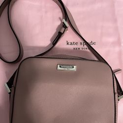Pink Leather Crossbody Kate Spade Bag