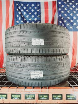 ✅ 2 USED TIRES 275/40R22 PIRELLI SCORPION VERDE ALL SEASON 275 40 22
