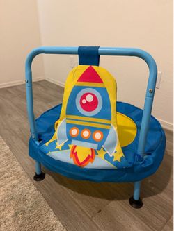 Spaceship toddler trampoline