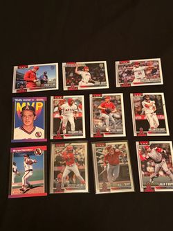Los Angeles Angels Baseball Card Lot – Mike Trout & Rookies
