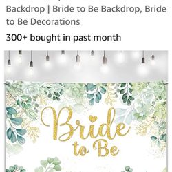 Bridal Shower Bundle👰‍♀ Three Banners AND Crown/Veil-Like New from Amazon