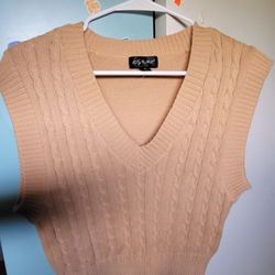 Women Knitted Gilets Sweater Vest Classic Retro School Sleeveless Jumper Vests