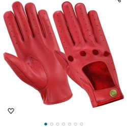 Men's Leather Gloves Leather Driving Gloves