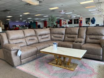 Power recliner sectional
