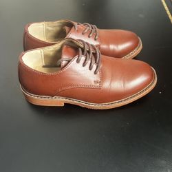 Brown Leather Oxford Dress Shoes Kids Size 13 