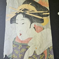 Utamaro Woodblock Print