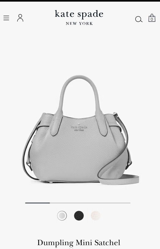 Kate Spade Dumpling Mini Satchel $329 Retail