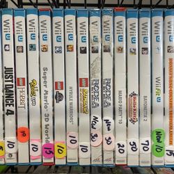 Nintendo Wii U ~ Games ! 