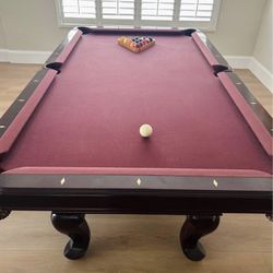 Pool Table Delivery Avail. 8 Foot With New Felt Of Your Choice 