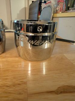 Reinhart muffler's chrome end Caps 3.5