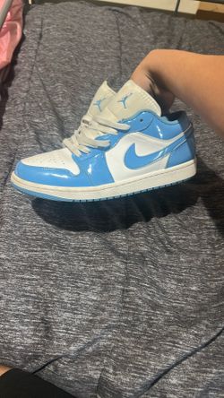 Air Jordan One Low UNC colorway Patent Leather(will Do A Full Clean Before Sale)