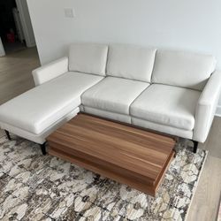 Burrow White Sectional