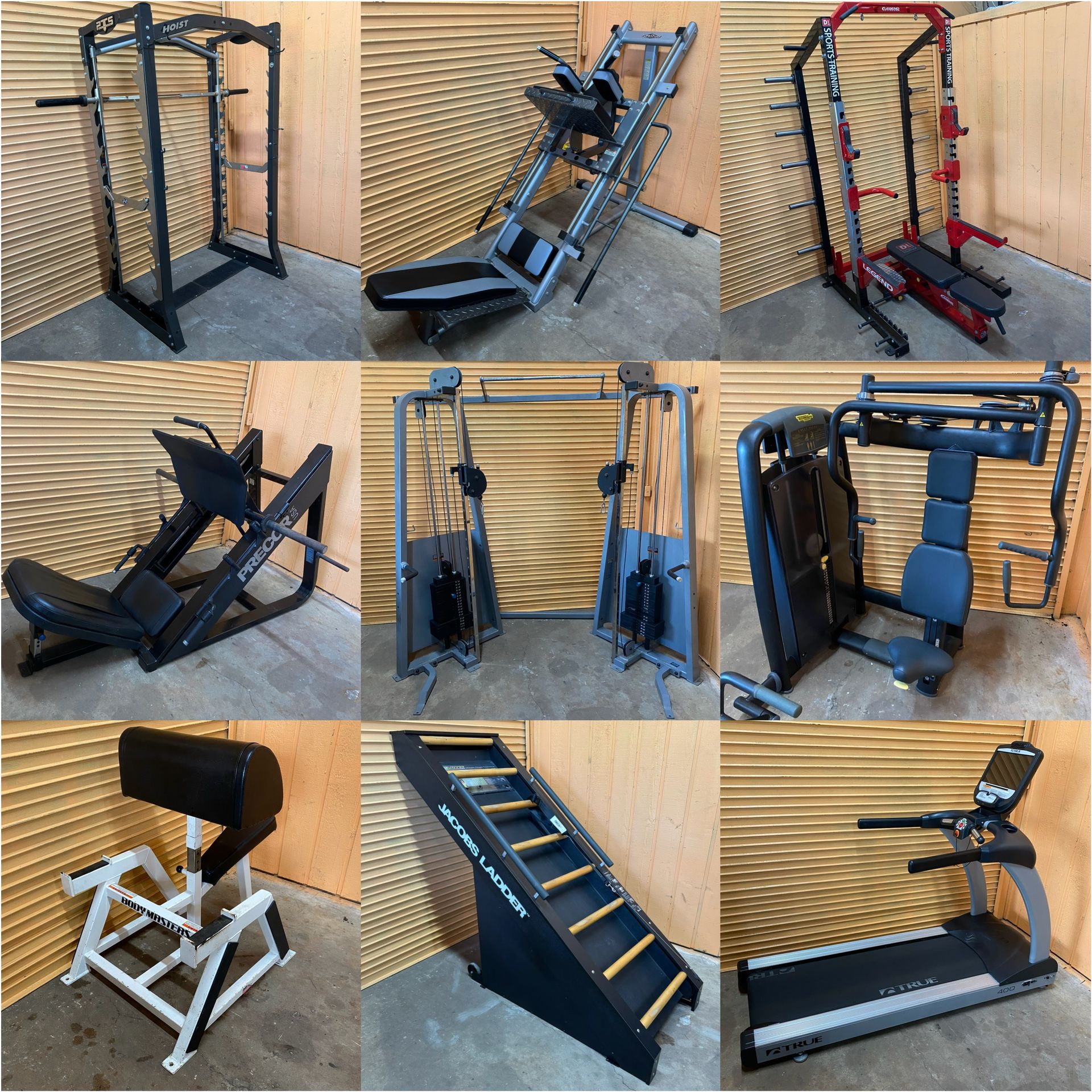 Tons Of Commercial Gym Equipment- Squat Rack, Leg Press, Weight Bench, Functional Trainer, Crossover, Hammer Strength, Cybex