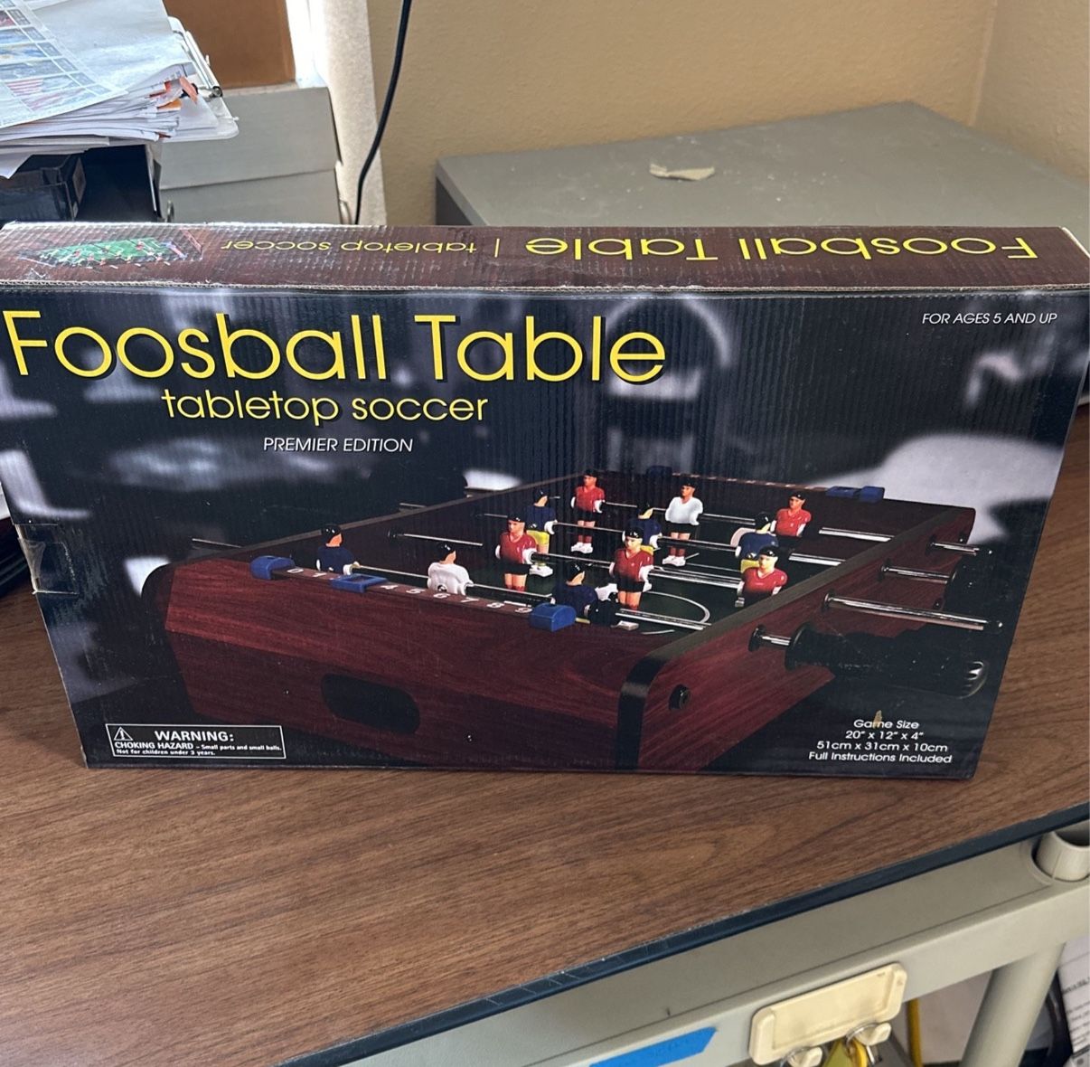NIB- Mini table top Foosball Table