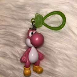 Pink Yoshi keychain