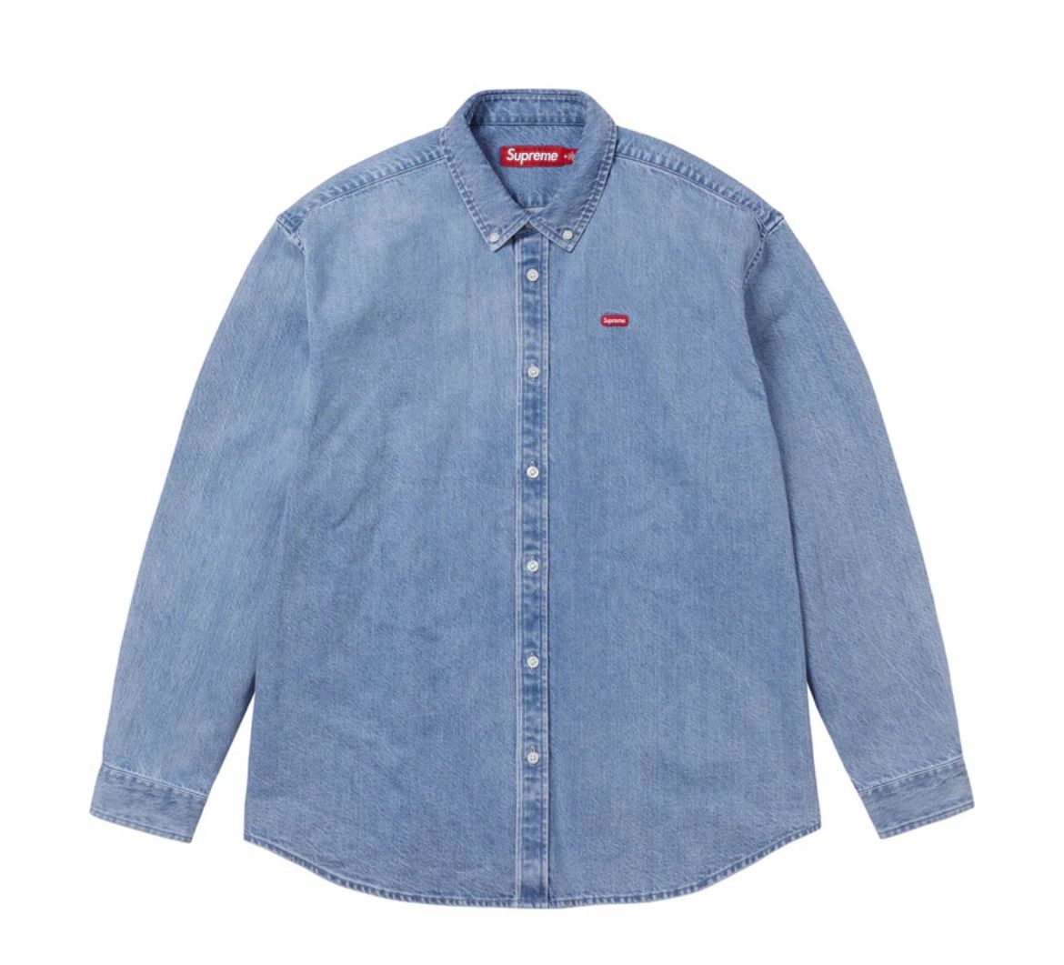Size Large - Supreme Small Box Denim Shirt Denim : SS25 *BRAND NEW*
