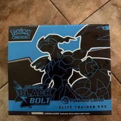 Black Bolt Pokemon Center Elite Trainer Box (Exclusive) - SV: Black Bolt (BLK)