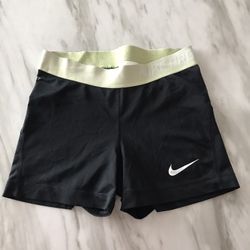 Black And Light Green Nike Pro Shorts 