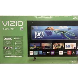 VIZIO 40-inch D-Series Full HD 1080p Smart TV with Apple AirPlay & Chromecast  Open box item is new   Enjoy a crisp and clear viewing experience with 