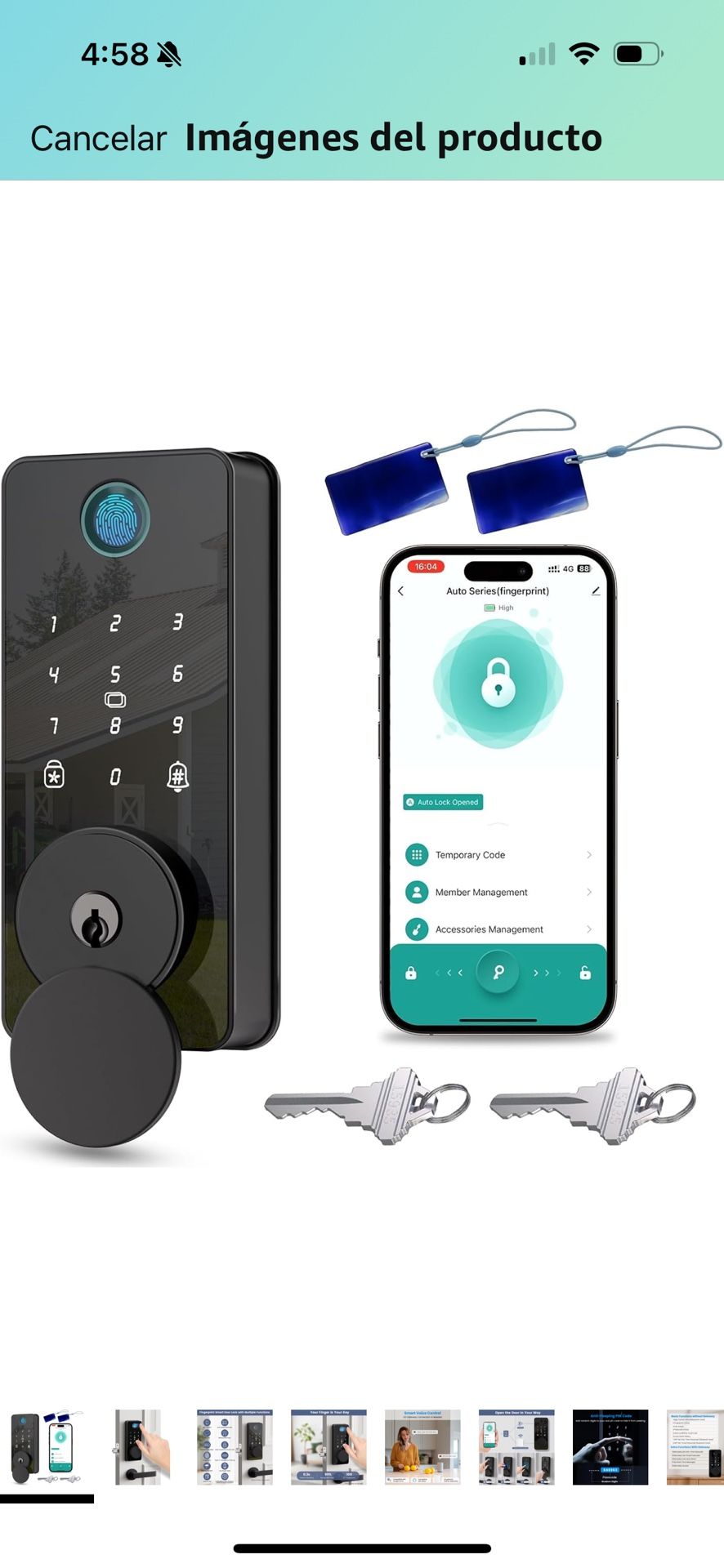 Cerradura de puerta Inteligente