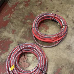 50’ Rubber Air Hose 3/8”  300 ps Max  $60 each 