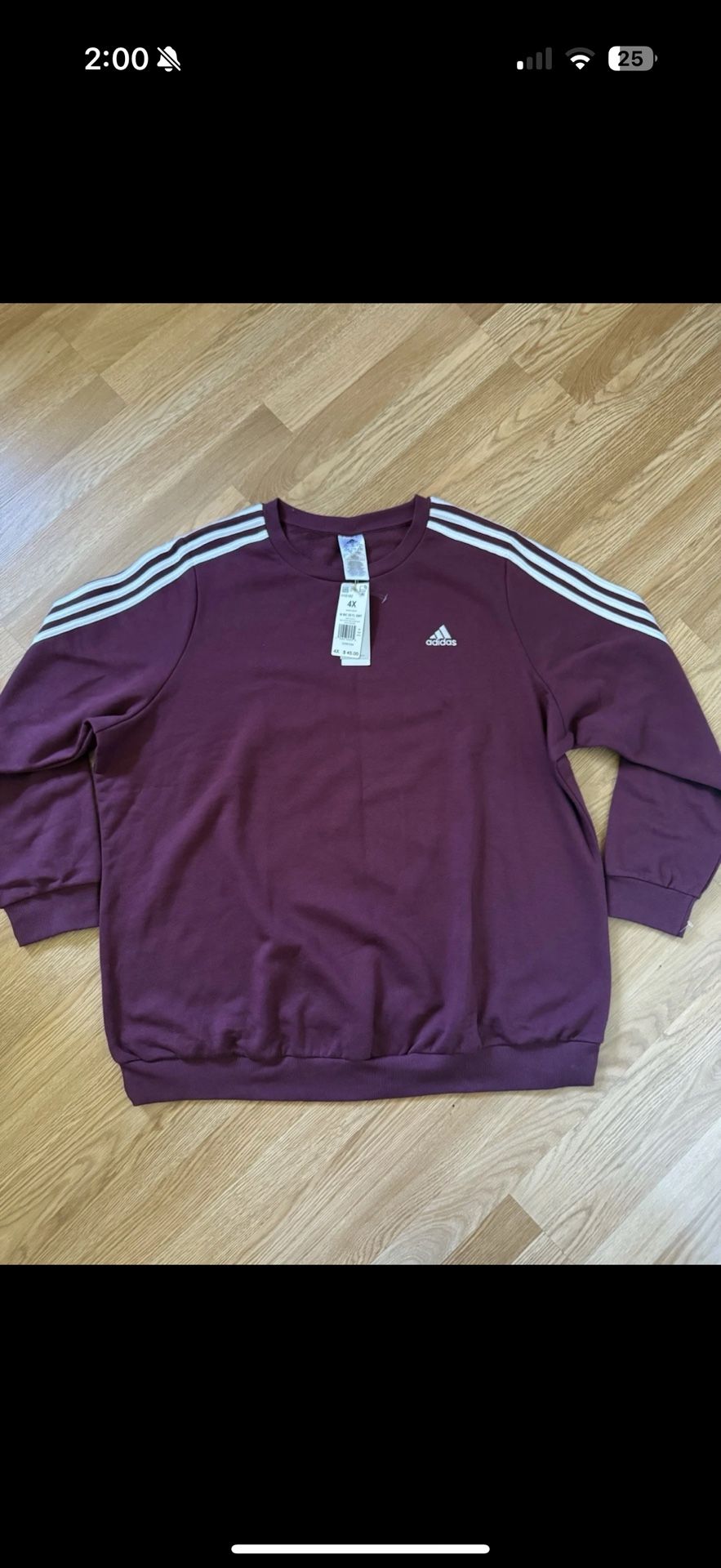 New Women’s Oversized Adidas Sweatshirt 