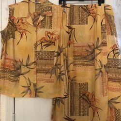 Judith Hart Woman Floral Skirt Set