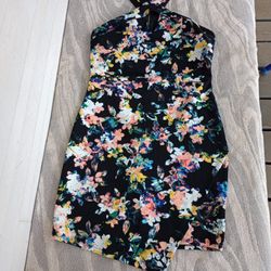 Material girl floral print mini dress Sz L