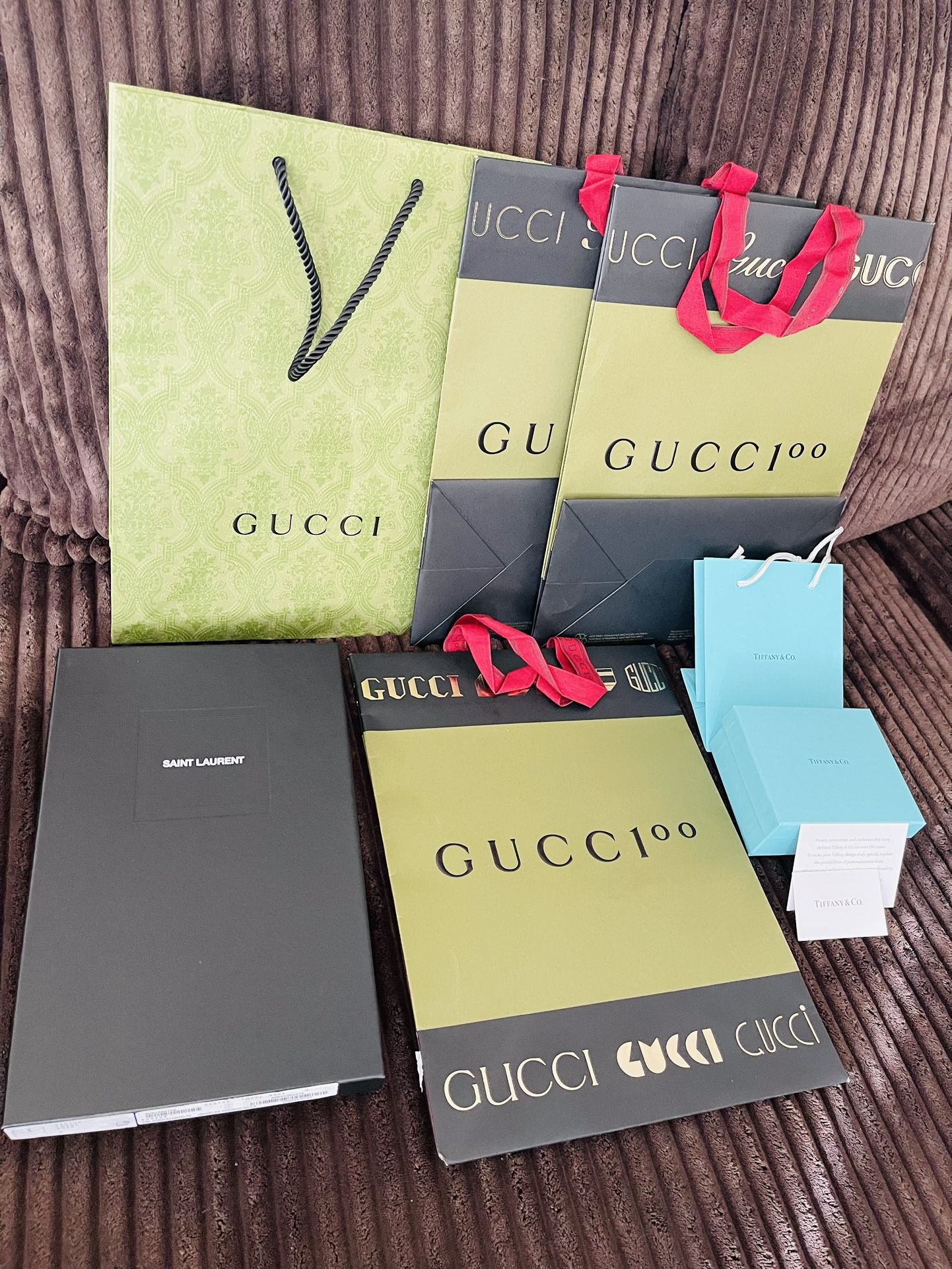 Gucci, Versace Shopping Bags