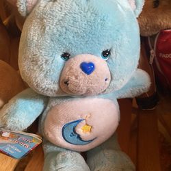 Vintage Plush Care Bears Bedtime Bear