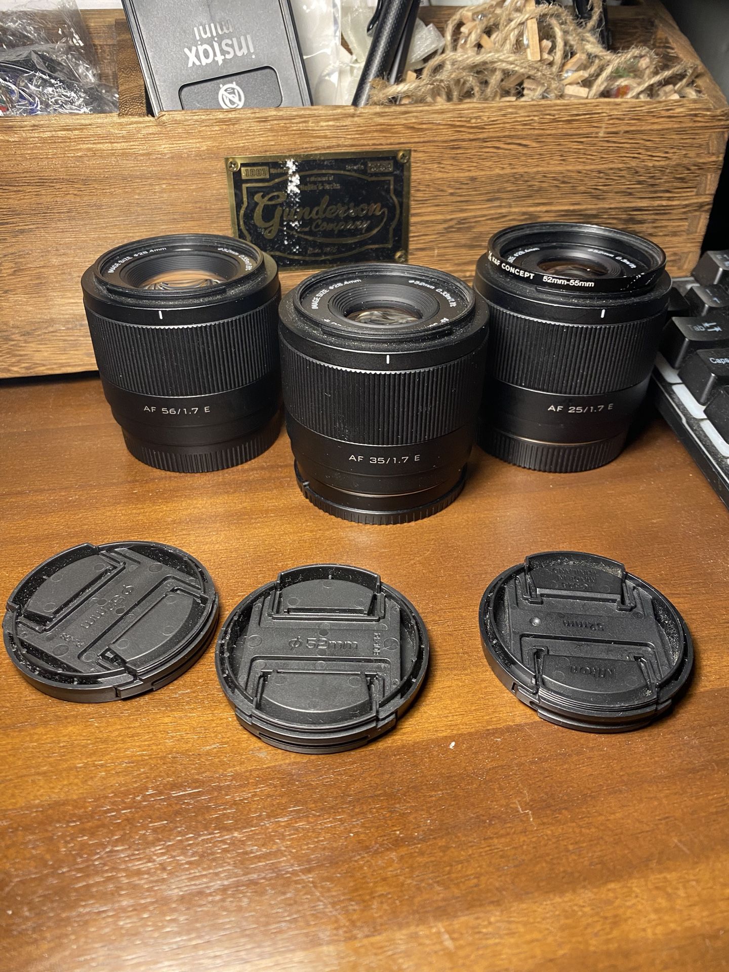 3 Viltrox Lenses 