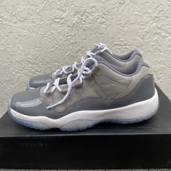Size 7 (GS) -  Jordan 11 Retro Mid Cool Grey lows 