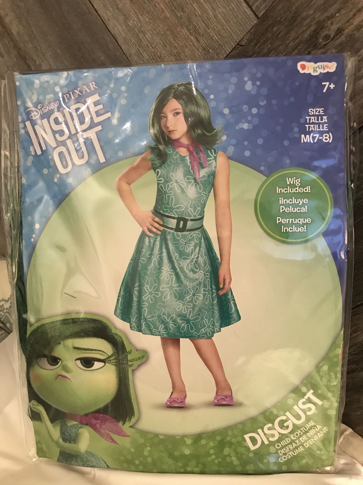 Disgust costume from Inside Out - includes wig!!