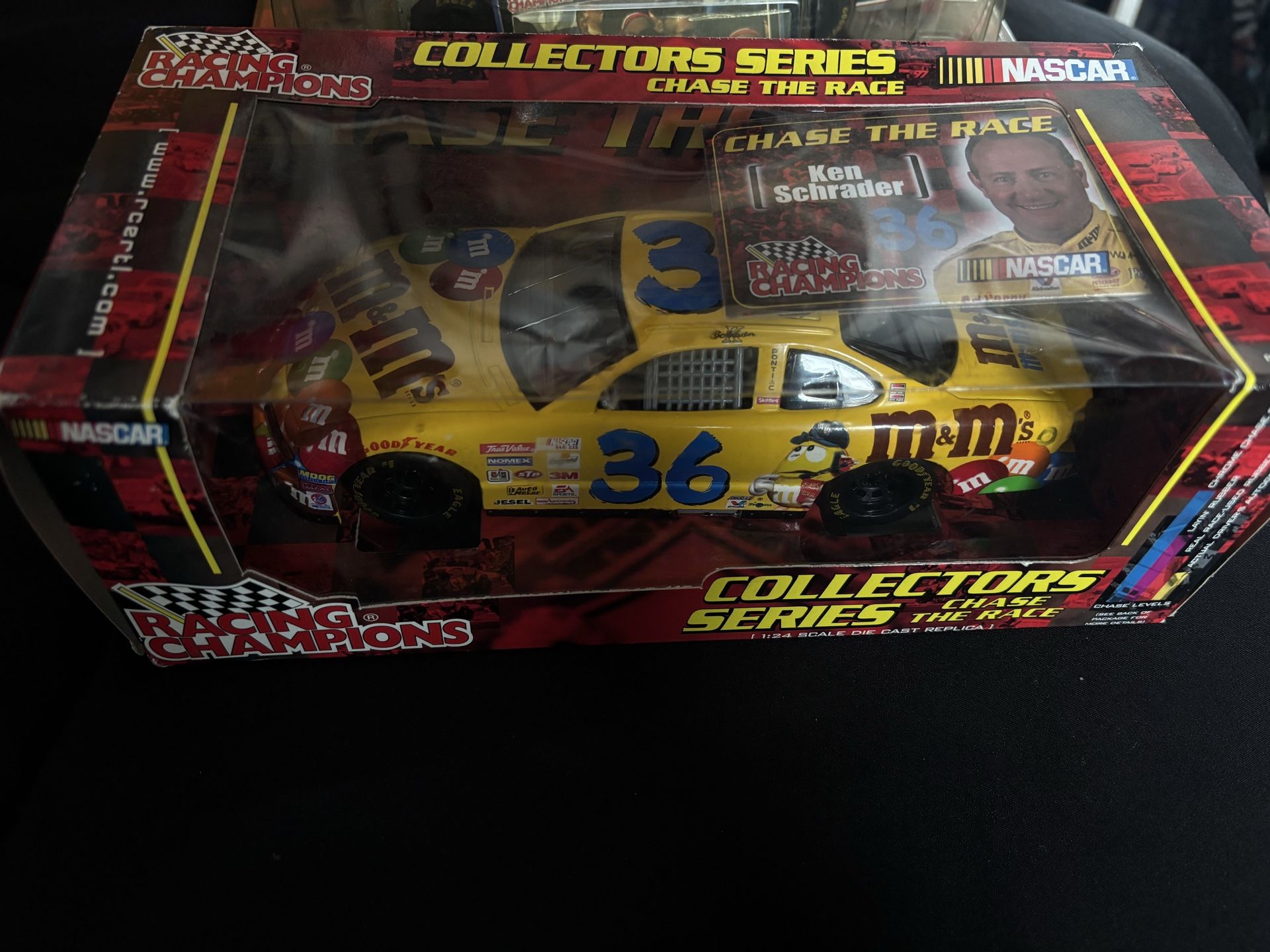 Ken Schrader M&M's yellow NASCAR diecast car #nascar #racing