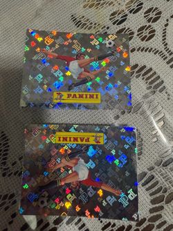 Tarjeta panini 00. $50 cada una