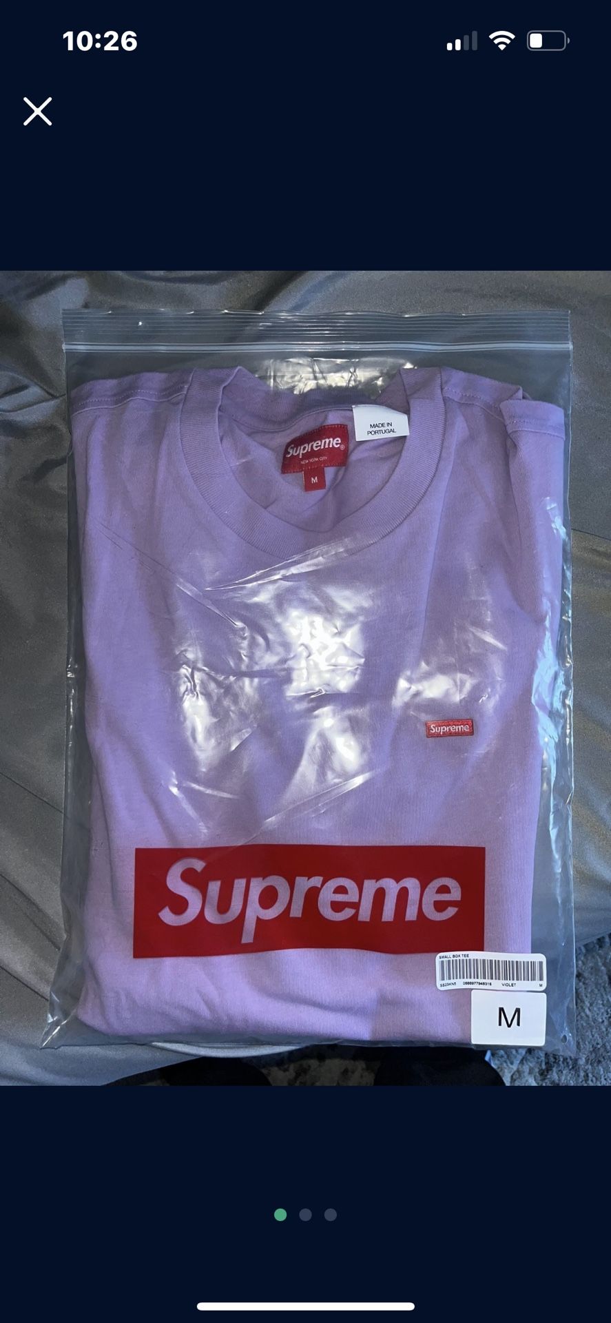 supreme lavender box tee