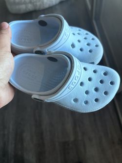 Baby Blue Toddler Crocs Unisex Soze 9C 