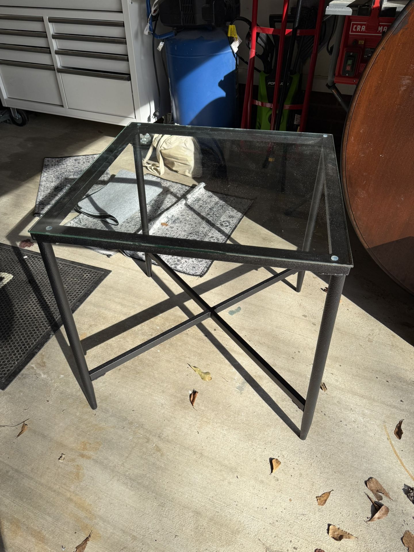 Glass End Table