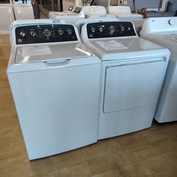$858 GE 4.5 CU FT WASHER + 7.2 CU FT ELECTRIC DRYER, FULLY TESTED,  1 YR WARRANTY