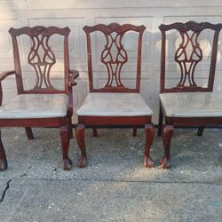 3 Chippendale Chairs 