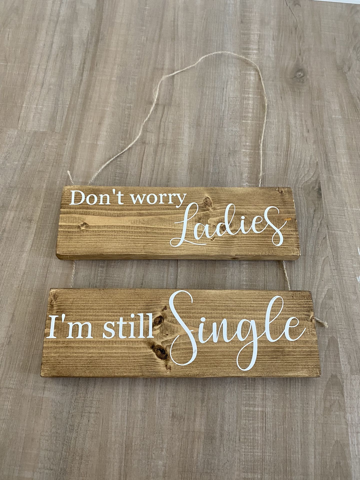 Cute Wooden Ring Bearer Wedding Sign Funny