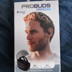 PROBUDS Open Ear Earbuds One Touch Controls 7hr Music Playback New!! Sealed!!!!!