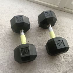 Brand New Set of 40 Lb Dumbbells 
