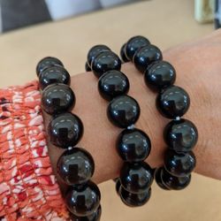 Obsidian bracelets