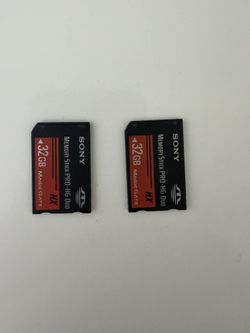 Sony Memory Stick PRO-HG Duo HX 32GB (MS-HX32A) – Set of 2, Genuine